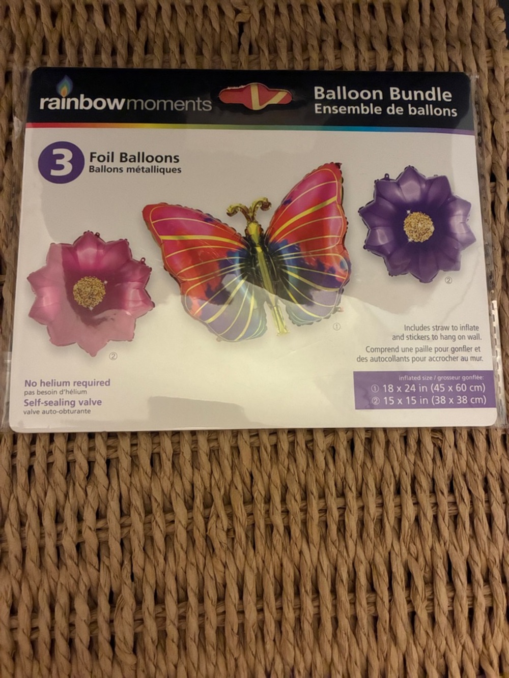 Pink & Purple Butterfly Foil Balloon Bundle